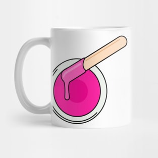 Hot Wax With Waxing Stick Mug